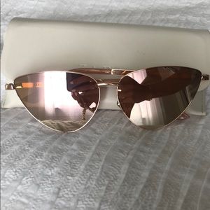 Rose gold sunglasses